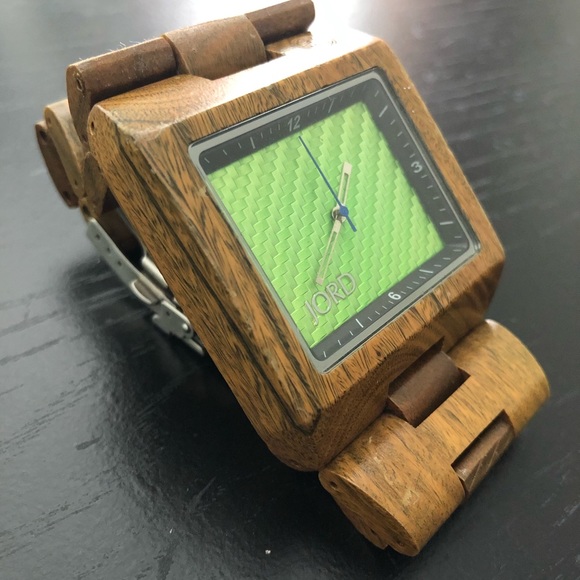 Jord Other - Jord Delmar Light Green/100% Natural Wood Watch